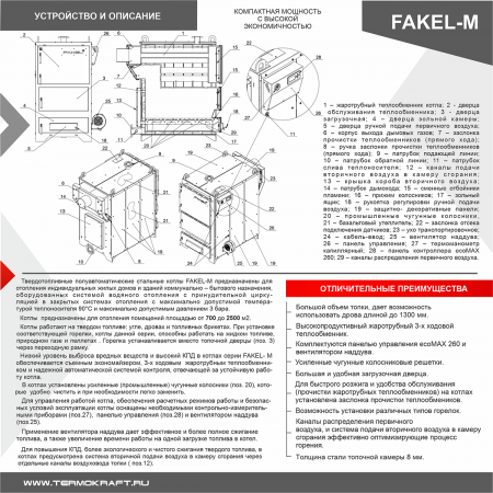 Котел промышленный жаротрубный FAKEL-М 100